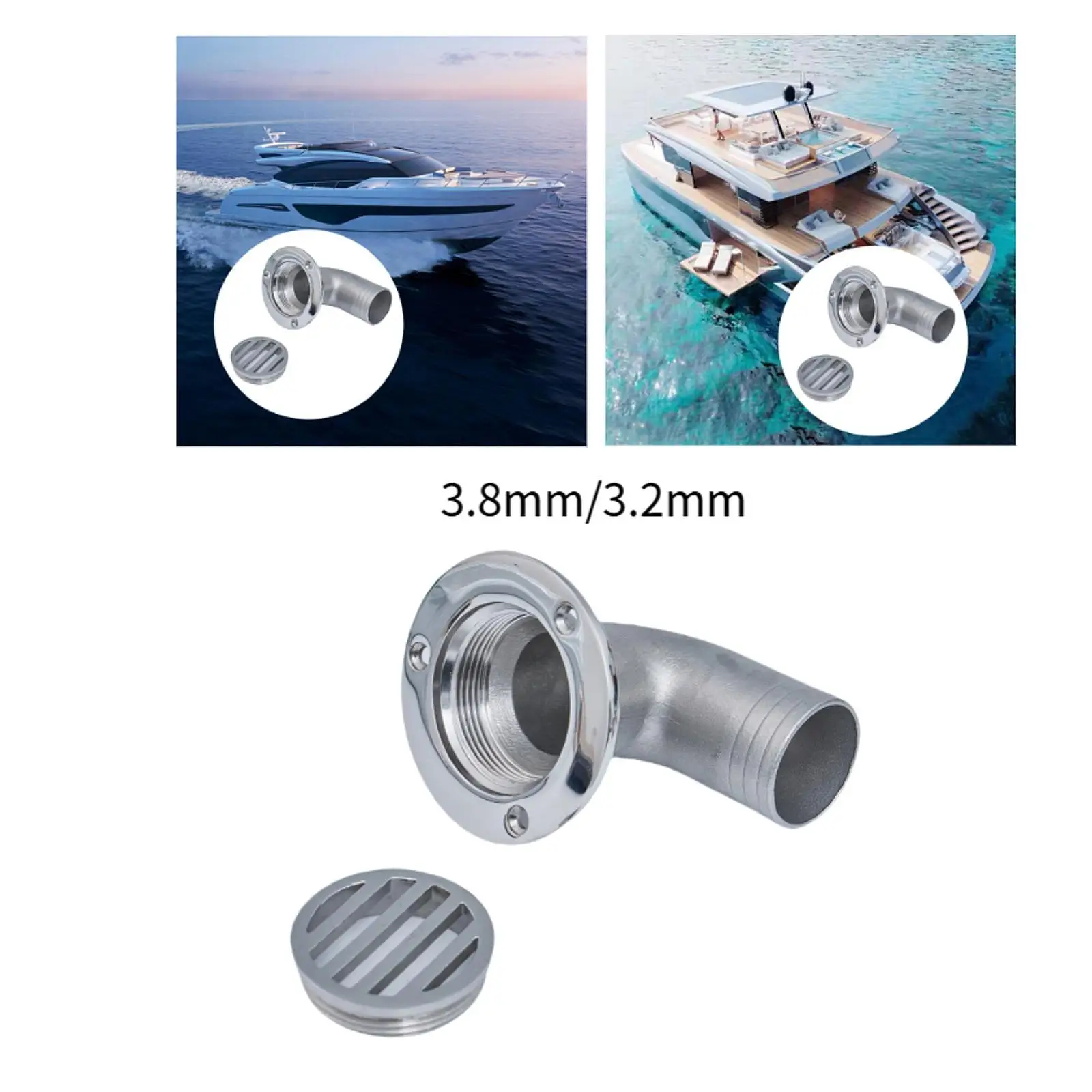 

Marine Deck Drain Professional Easy to Install Direct Replaces Deck Hardware