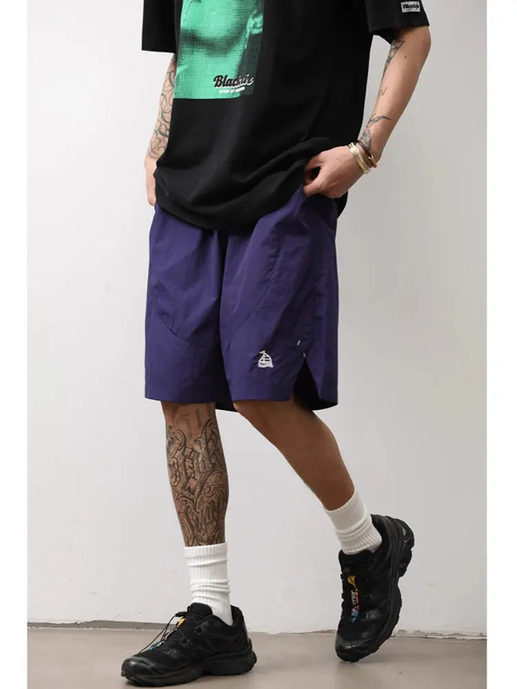 Lightweight Breathable Outdoor Sports Work Shorts Men's Casual Loose Fit Beach Five-Quarter Pants Quick-Dry Summer Series