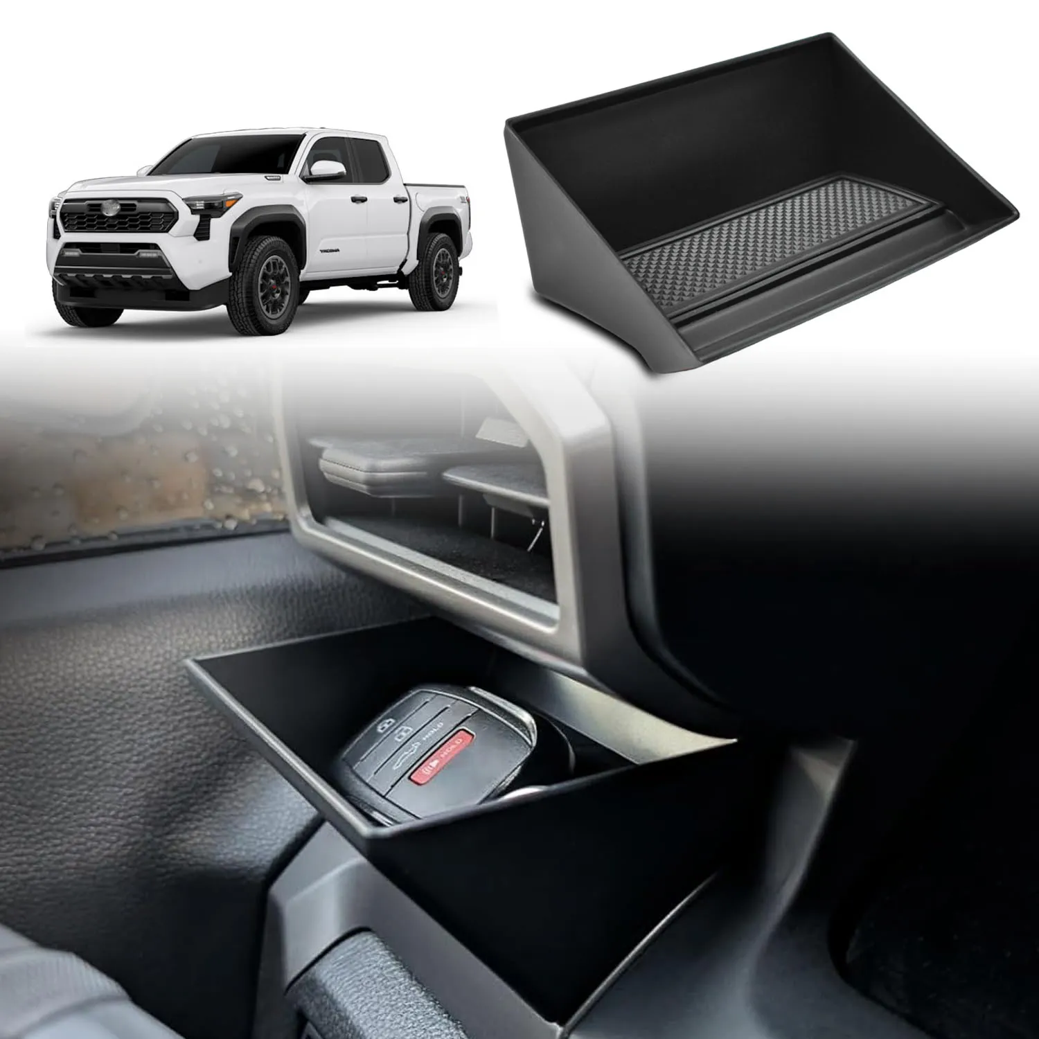 

Автомобильный ящик для хранения вентиляционных отверстий для Toyota Tacoma 2024 2025, лоток-органайзер для вентиляционных отверстий для 2024 Tacoma и 2025 Toyota 4Runner, аксессуары