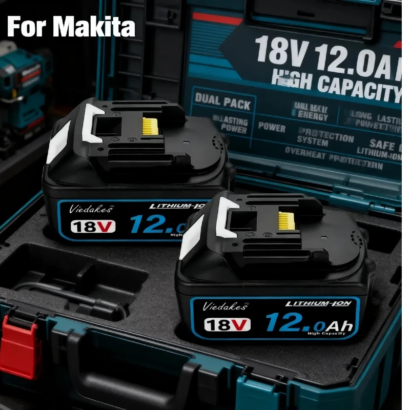 

☼100% new 18V Rechargeable power tool Battery, 8.0Ah 10.0Ah 12.0Ah large capacity, ☞dc18rc charger, for makita 18V battery★