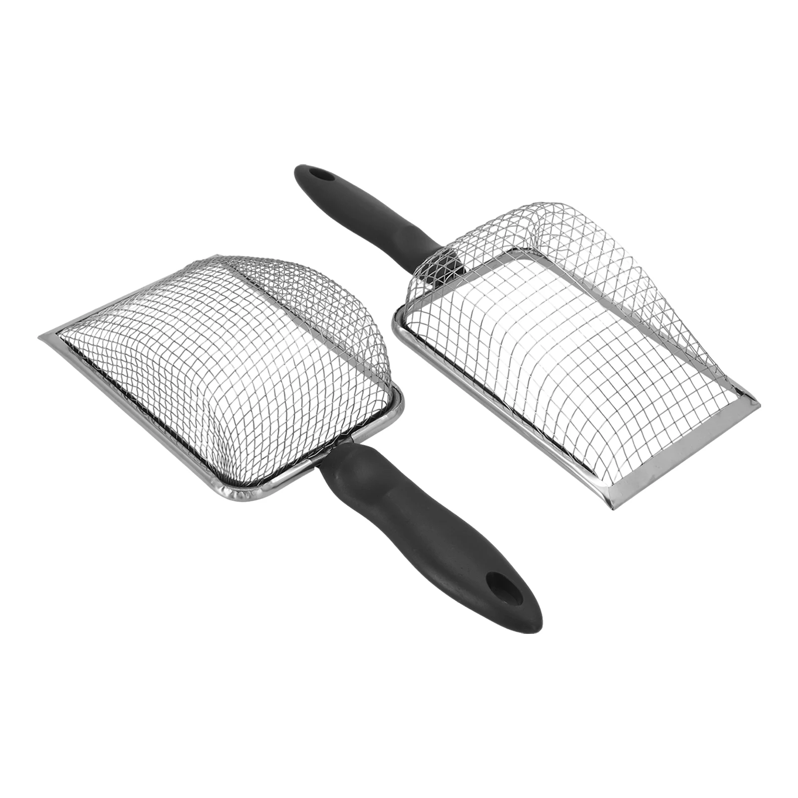 

2Pcs Mesh Soil Sifter For Gardening Stainless Steel Gardening Leaking Soil Shovel Sand Soil Sifter Compost Sifter With Handle