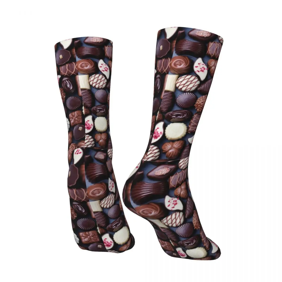 Couple Socks Sweet Chocolate Stockings Winter Novelty Breathable Socks Graphic Climbing Anti-Slip Socks