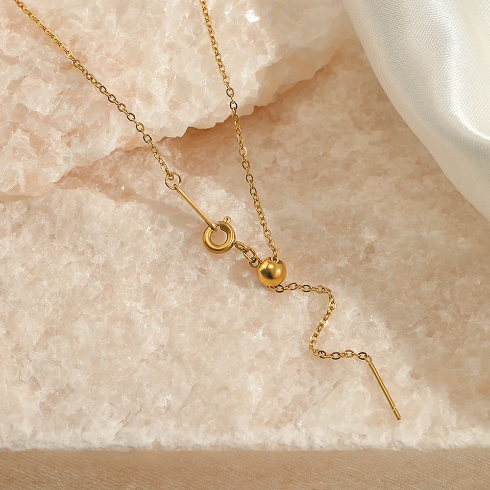 EMANCO 10 Stück Edelstahl Zarte Kettenhalskette Choker-Halsketten für Damen Modeschmuck Lange Mehrlagige Anhängerhalskette – Detail 5