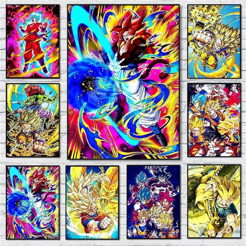 

Bandai Dragon Ball Canvas Pictures Goku Home Decoration Paintings Wall Prints Latest Bedroom High Quality Classic Anime Poster