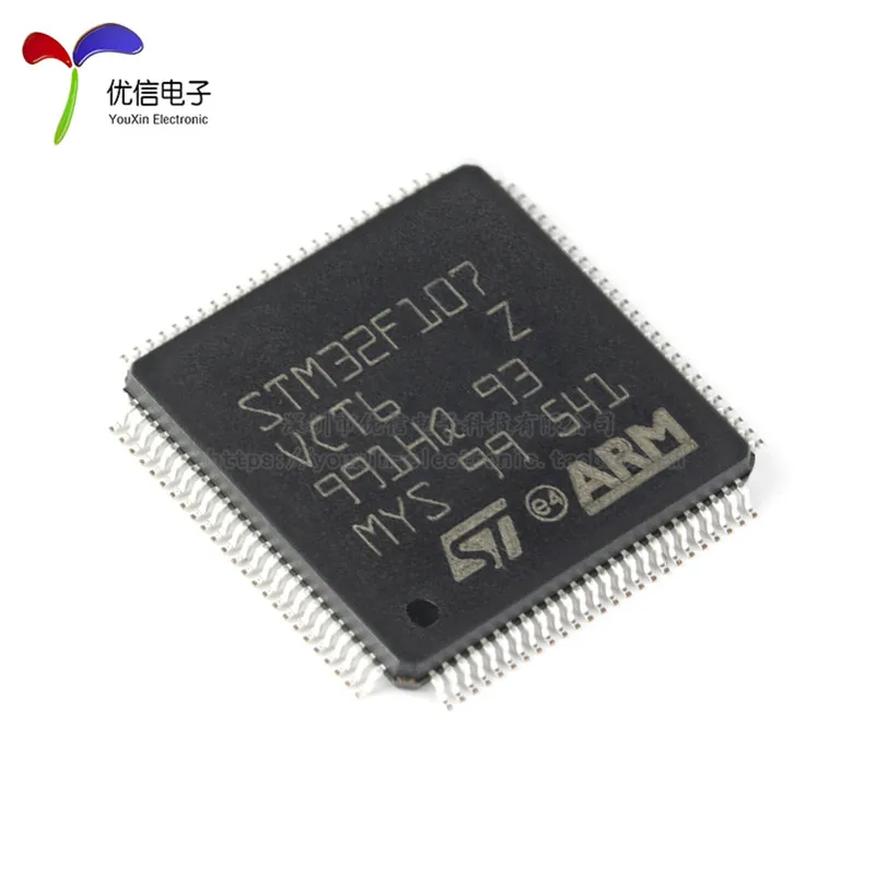 10PCS original authentic STM32F107VCT6 LQFP-100 ARM Cortex-M3 32-bit microcontroller MCU