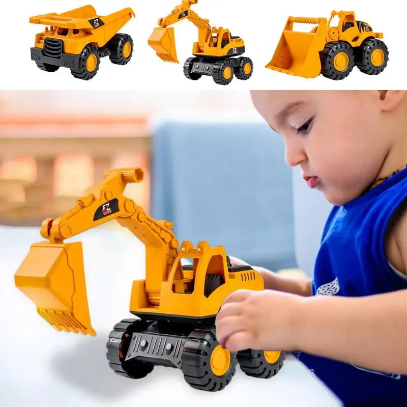 

Excavator Dump Truck Model Toy Construction Fleet Toddler Early Education Construction Vehicles Toys for Kids Boy Birthday Gift