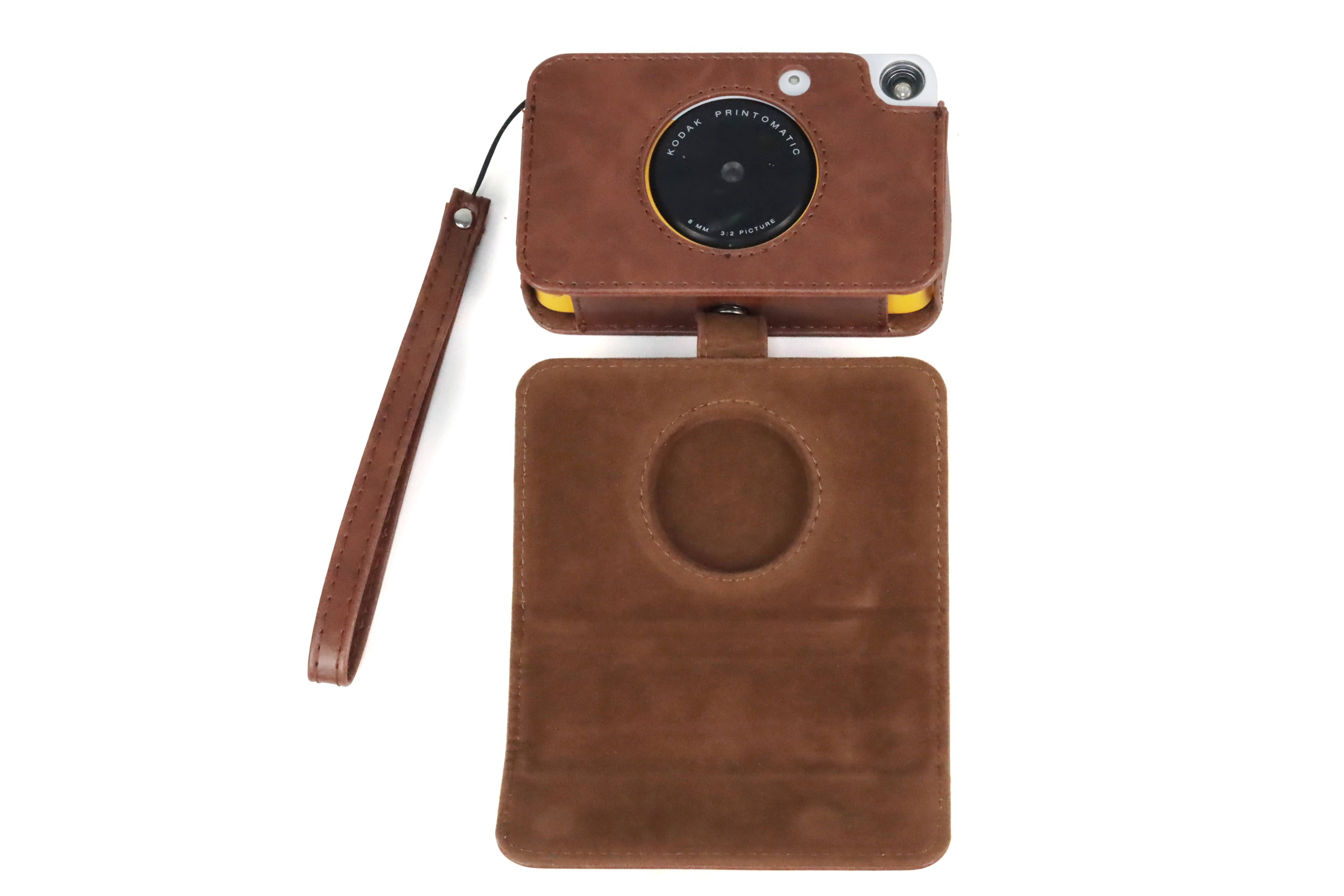 CAIUL Camera Protective Case for Kodak Zink Printomatic Film Camera with Adjustable Shoulder Strap.(Brown)