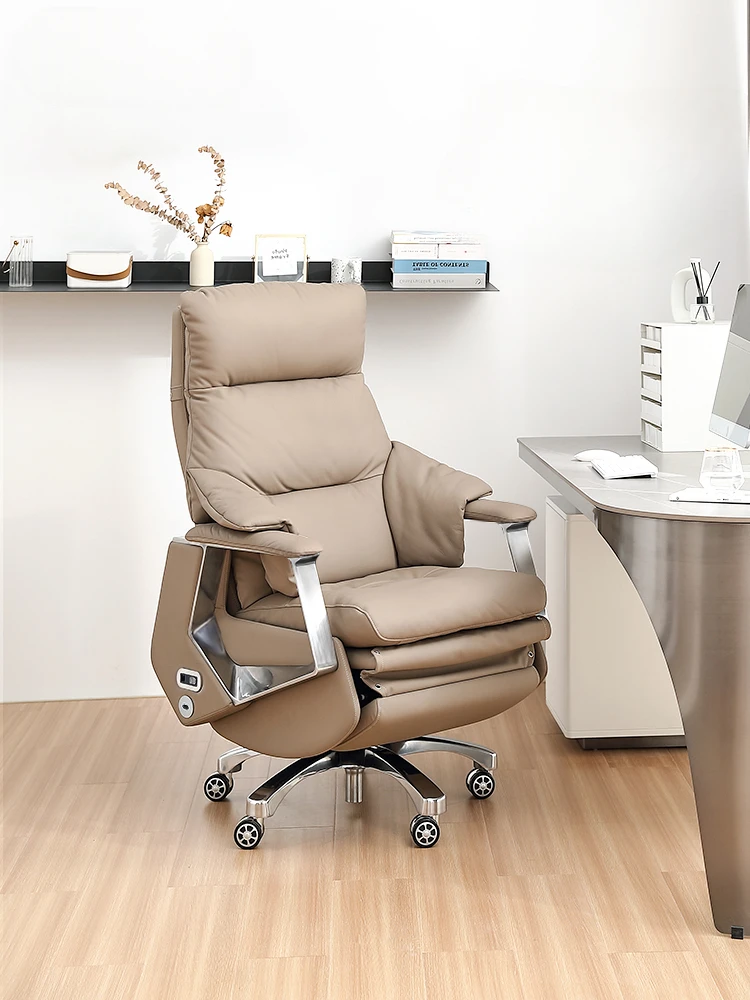 Electric Massage Office Chair Waist Support Leather Boss Living Room Gaming Chair Work Silla De Escritorio Office Furniture LVOC