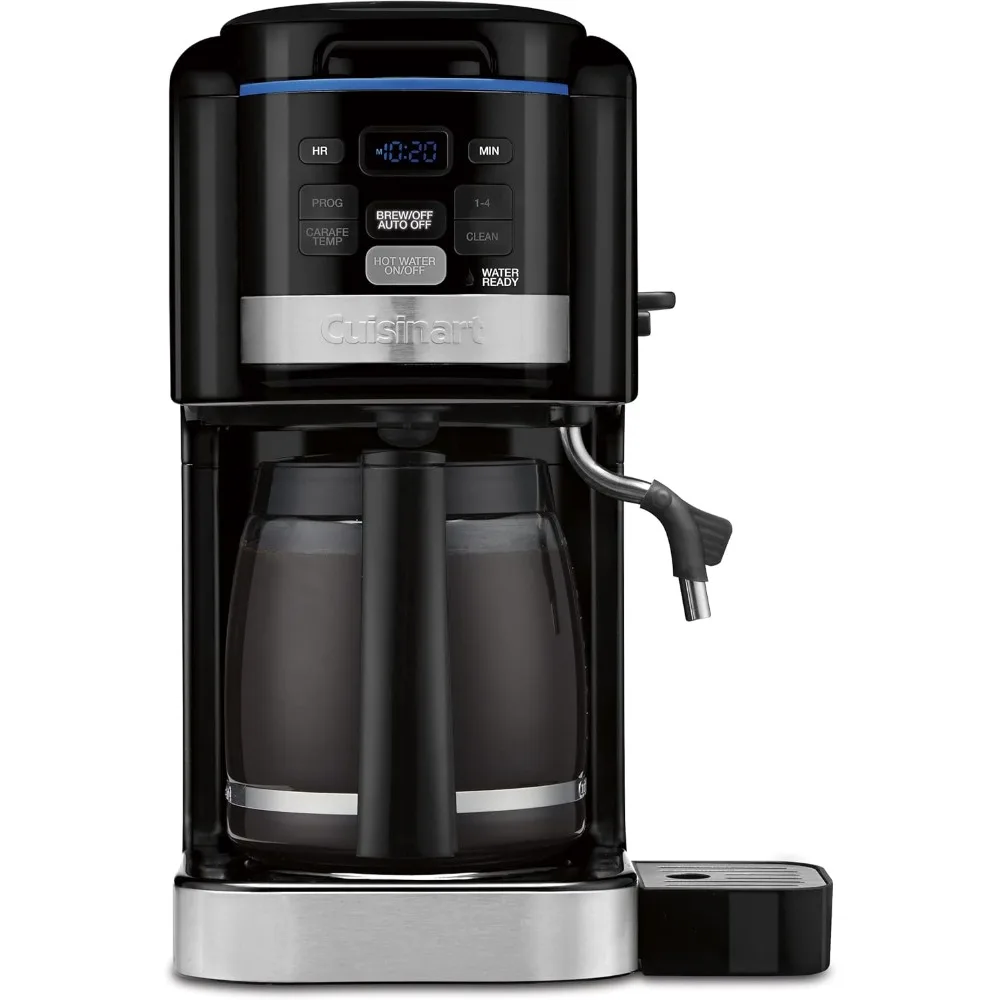 12-Cup Programmable Coffeemaker & Hot Water System New Black