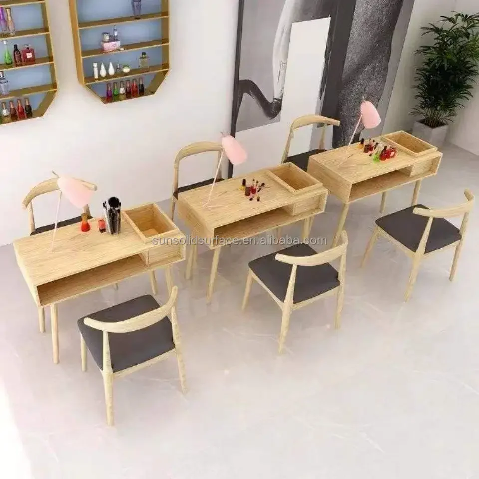 Manicure Table Built-in Desk Nail Vacuum Cleaner LED Light Manicure Folding Table Plastic Drawer Home Spa and Salon