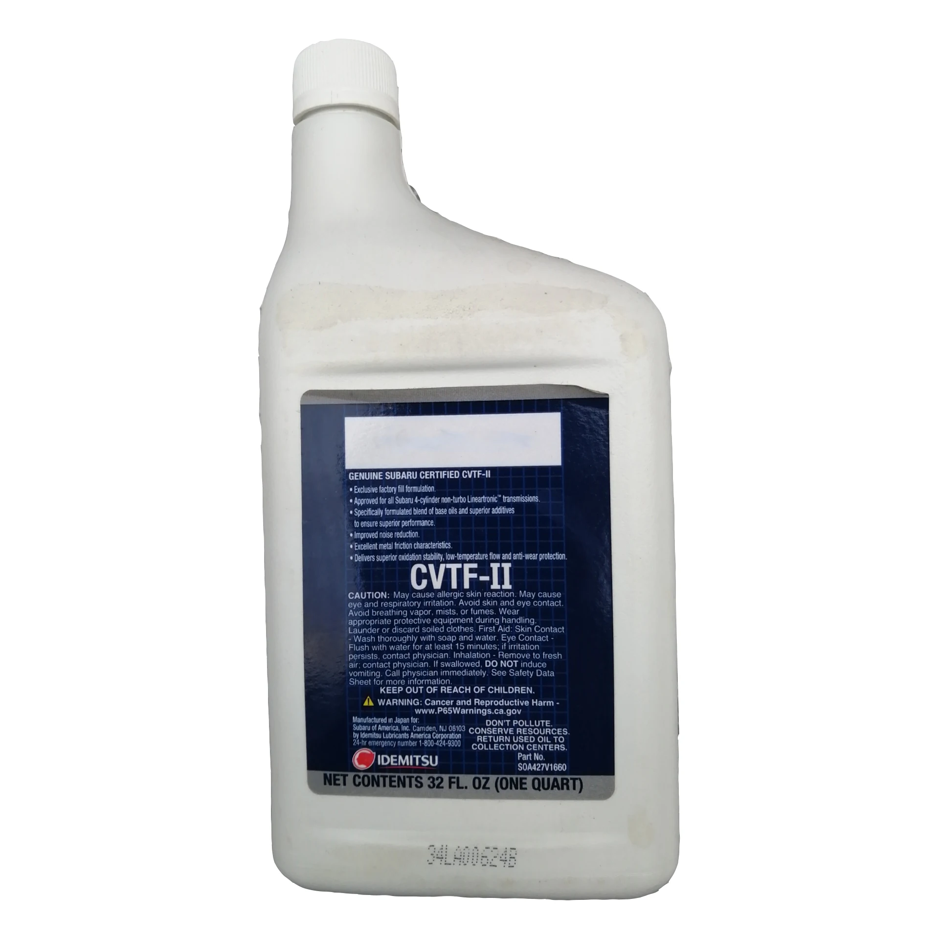 Автомобильные оригинальные запчасти CVT Fluid 32 FL. OZ SOA427V1660 для Subaru Forester outback Legacy в 2,0 T