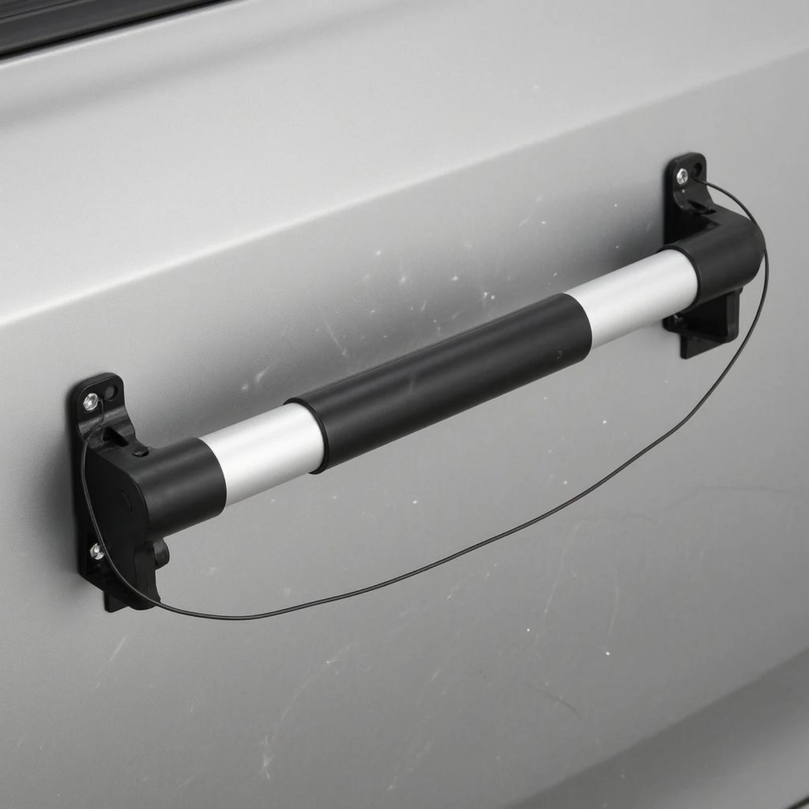 Telescopic Door Pull Handle Automatic Closing Coil-Powered Loaded Handle Industrial Hardware Installation Kit