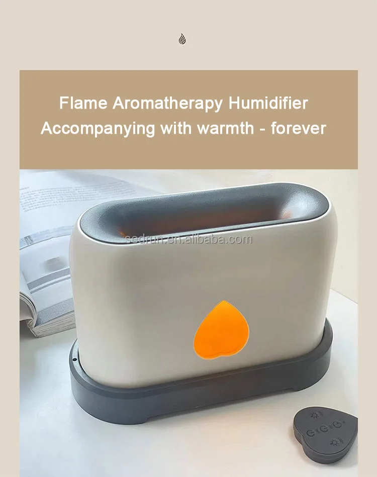 OEM لهب ناشر رائحة بالموجات فوق الصوتية كول ميست مصباح ليد الهواء المرطب النفط الروائح ضباب النار مع أضواء