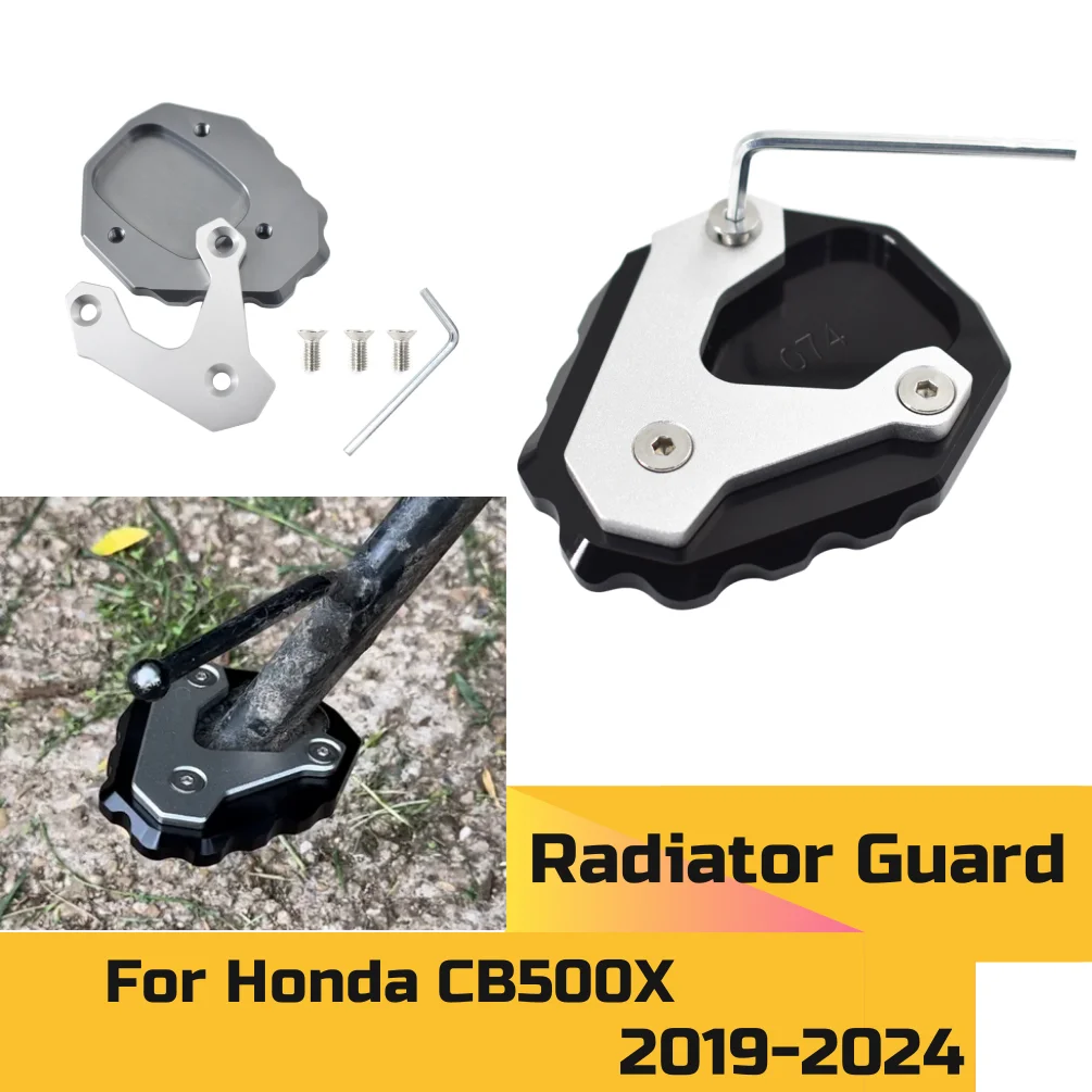 

CB500X Side Stand Pad Plate Kickstand Enlarger Support Extension For Honda CB 500X 2019-2024 2023 2022 Motorcycle Accessories