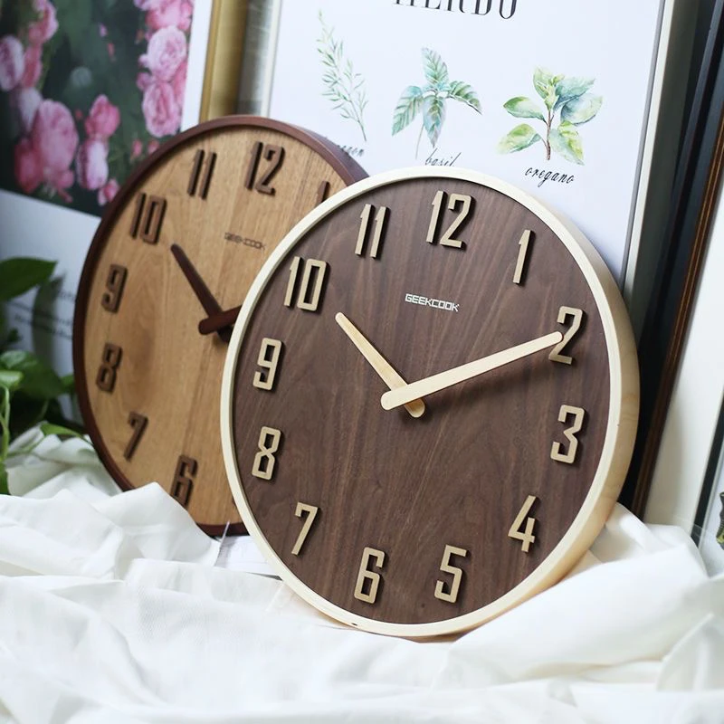 

Japanese Aesthetic Wall Clock Living Room Light Luxury Design Creative Interior Art Clock Wall Fashion Horloge Murale Home Decor