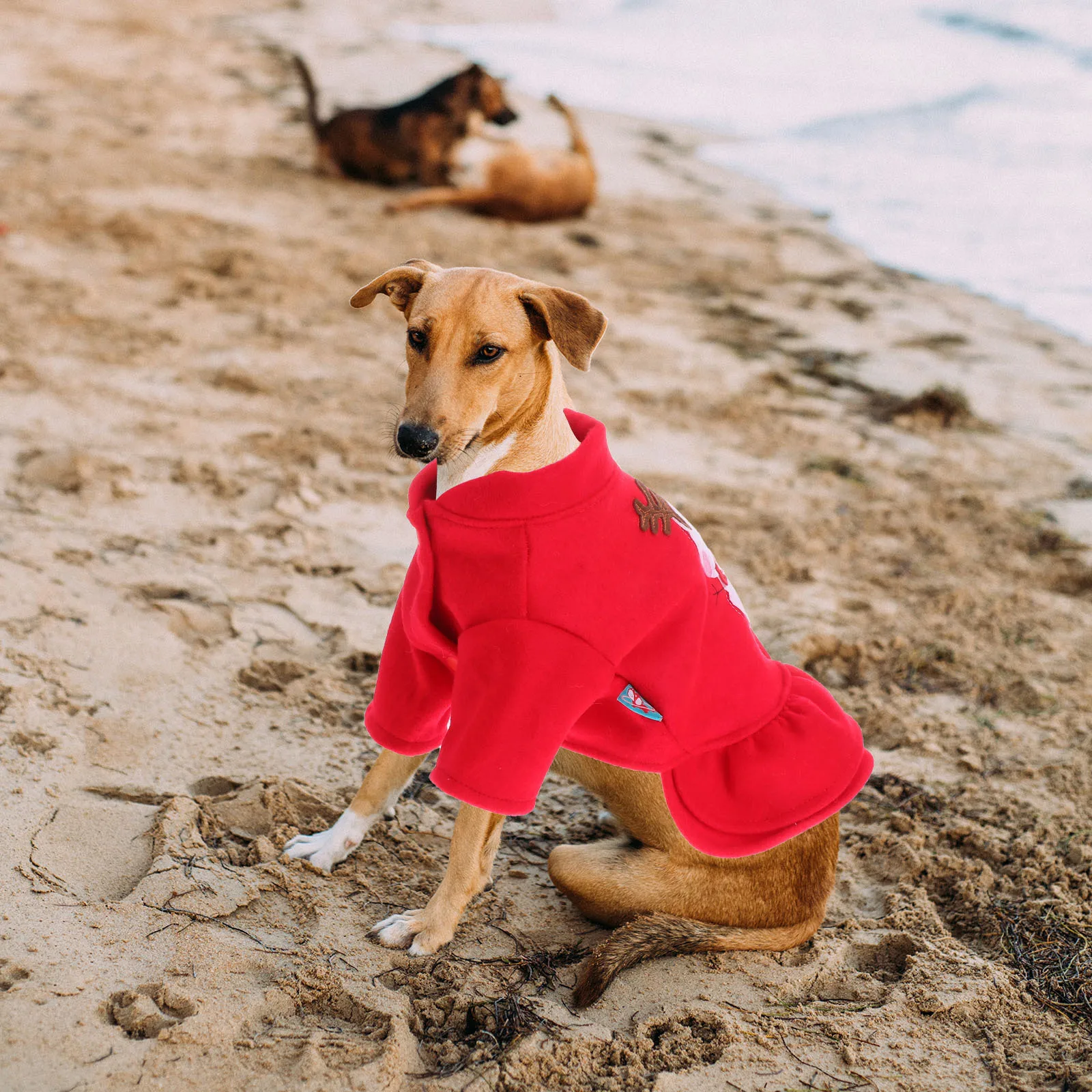 

Dog Snowman Skirt Pet Clothes Red Size Xl Puppy Dress Cotton Material for Outdoor Walks and Photo Taking Dog Skirt