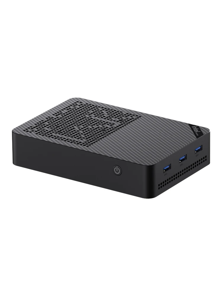 Mini computer host industrial computer dual network port industrial control NAS soft routing four hard disk office assembly