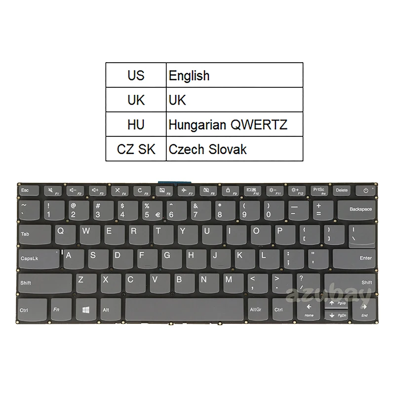 Keyboard For Lenovo Ideapad S145-14IKB S145-14IML S145-14IWL S145-14IIL, Slim 1-14AST-05 US UK Czech Slovak Canadian Spanish