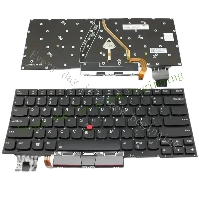 

NV. NEW Keyboard with backlit for X1 Carbon 2019 7th US black
