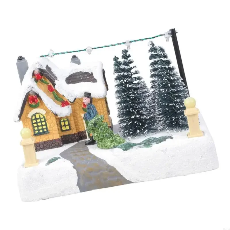 LED Illuminateds Christmas Music Boxes With Holiday Melodies And USB Battery Power For Home Decoration Y5GB