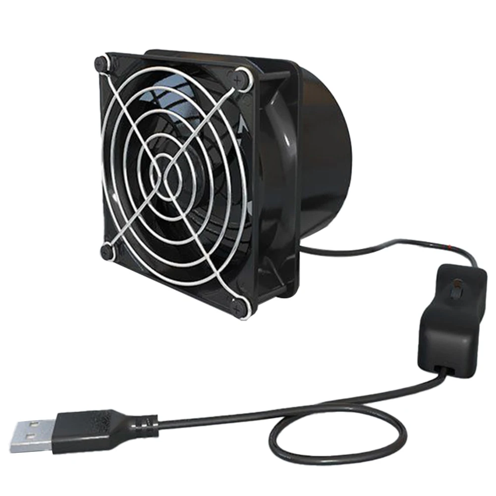 Compact Exhaust Fan Kitchen Ventilation Convenient Switch Styles Adjustable Speed Kitchen Fan 8*8*6.5cm Indoor Air Cleaning