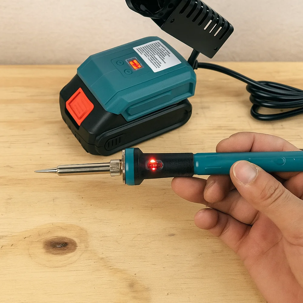 60W Power Portable Electric Soldering Iron Fast Heating 936 Tip Cordless Soldering Iron 936M Solder Tip Temperature Adjustable