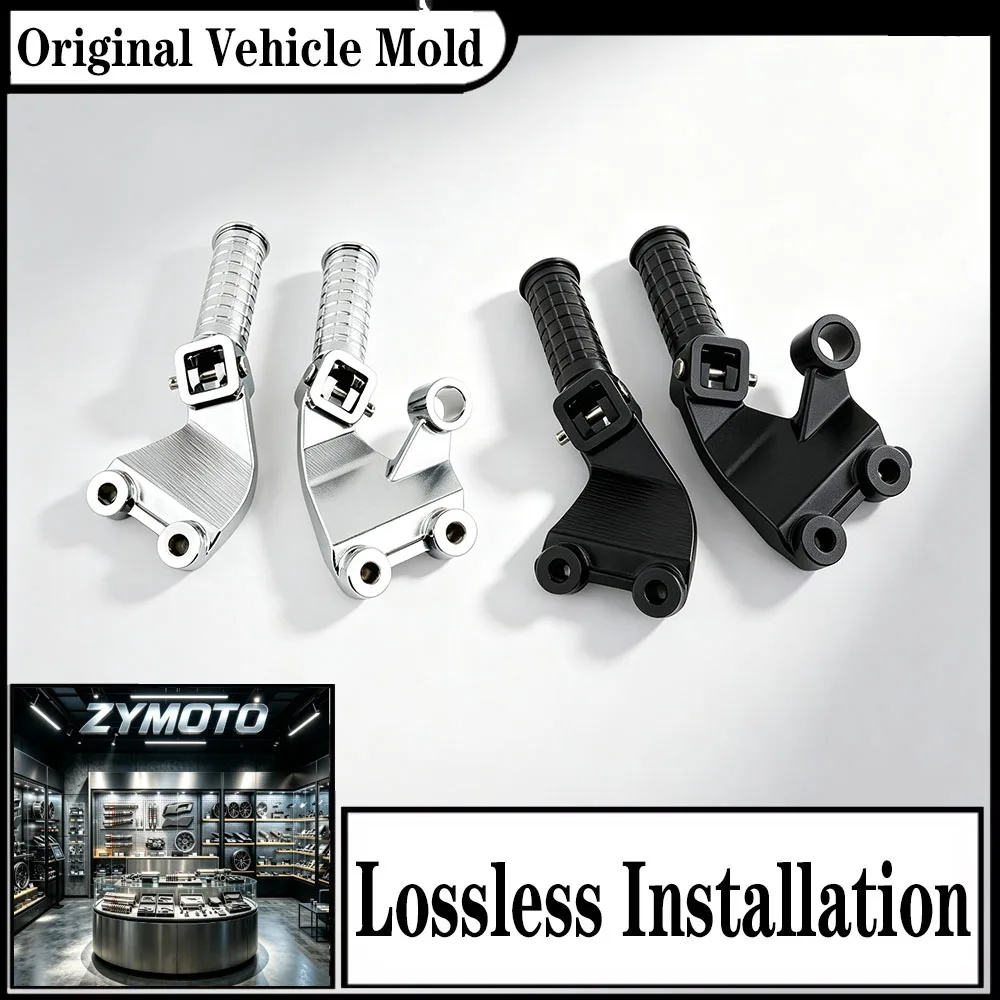 FOR YAMAHA Vmax1200 V-Max1200 VMX1200 1985-2007 Driver Footrest Bracket Mount Black Chrome Aluminum