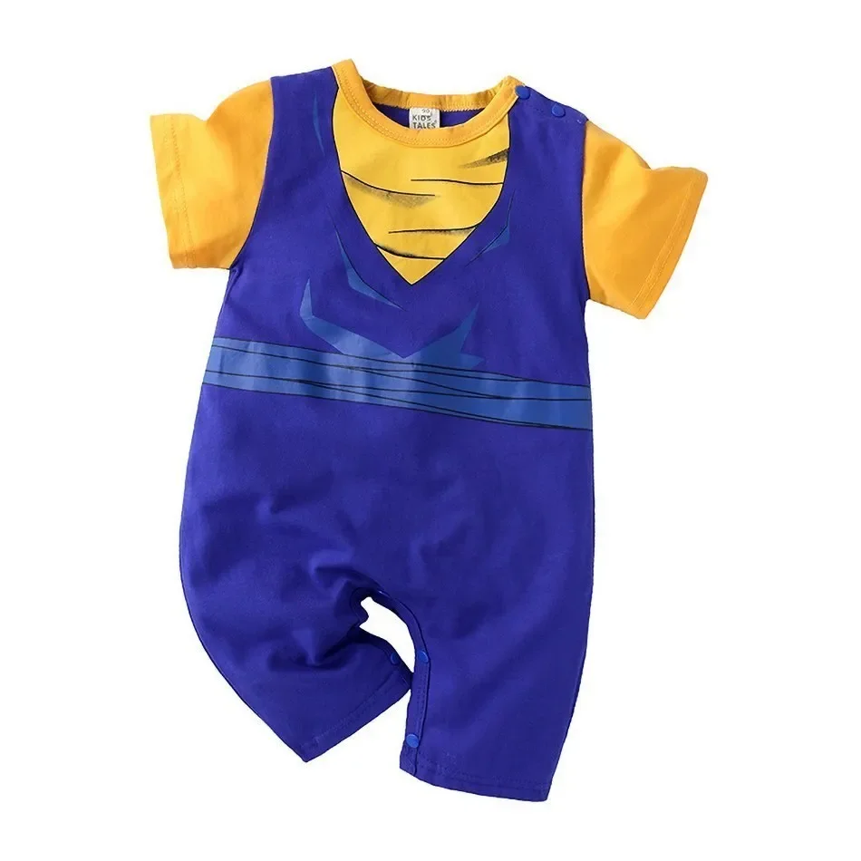 Baby Boy Clothes Toddler Vegeta Akatsuki Anime Romper Newborn Costume Summer Breathable Climbing Clothes Infant Cosplay Jumpsuit