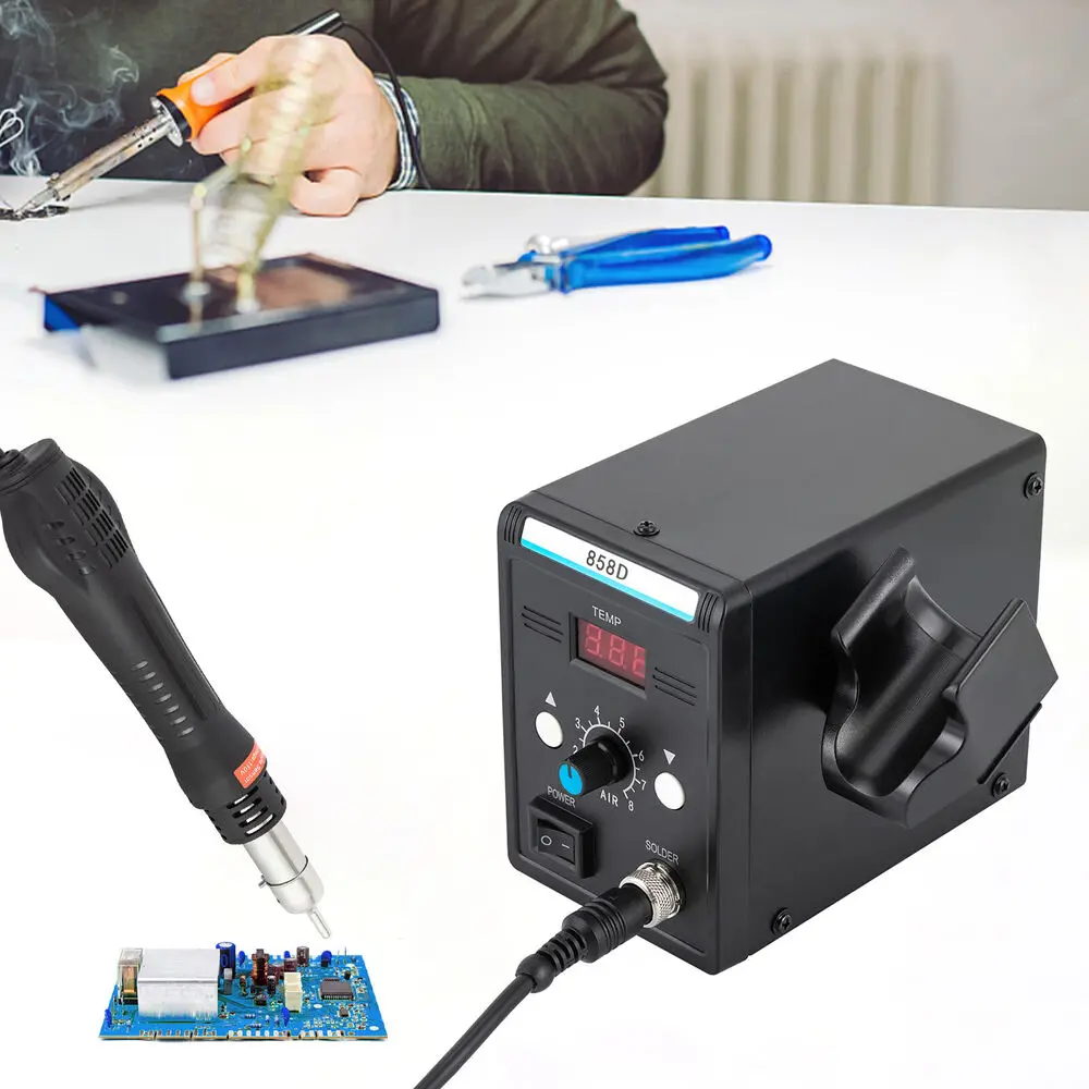 Air Rework Station SMD Soldering Station Heat Gun Fit for Electronics Repairing