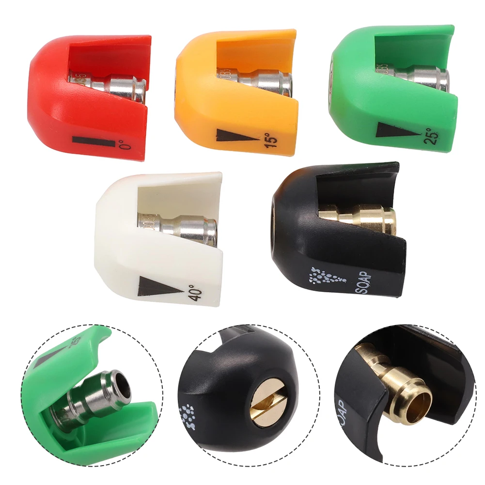 

Pressure Washing Machine Parts Quick Connector 5pcs Green Pressure Washer Nozzle Red For SPX3000 Pressure Washer