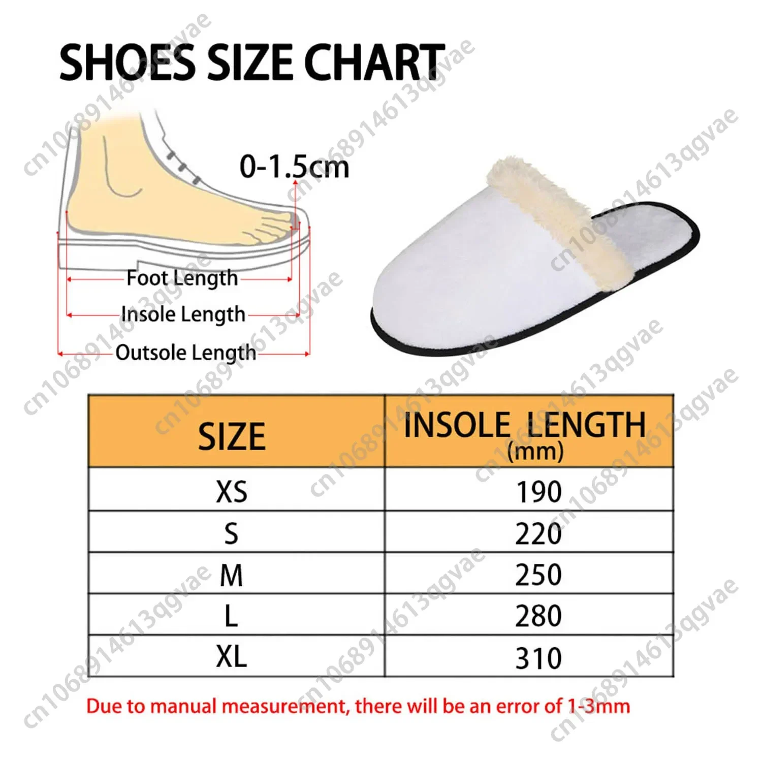 Custom Slippers Mens Womens Home Cotton DIY Plush Bedroom Casual Keep Warm Shoes Customized Thermal Lightweight Slipper