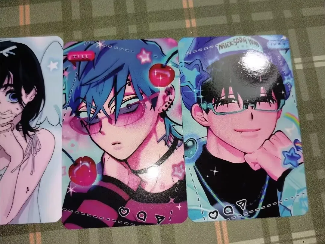 ALNST Ivti Mizi Sua Luka جديد أنيمي الغريبة المرحلة إيفان تيل ألبومات البطاقات مجموعة الصور مروحة الصورة قطع قابلة للجمع بطاقة بريدية