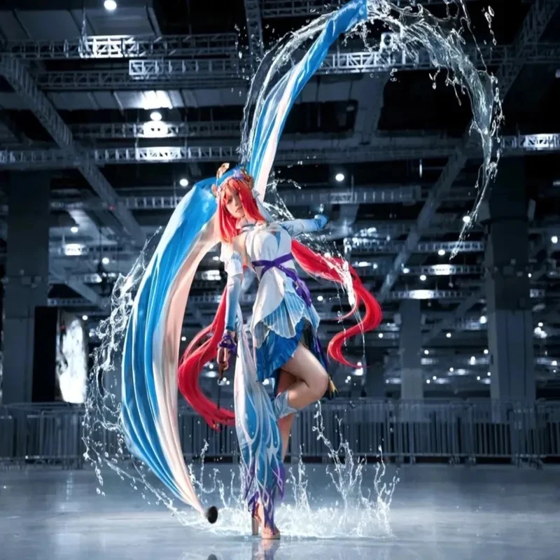 

A;3\v,7'd/Genshin Impact Nilou Sabaa Breeze Cosplay Costume Dress Wig Anime Role Play Halloween Carnivalx;4'v\6,b/