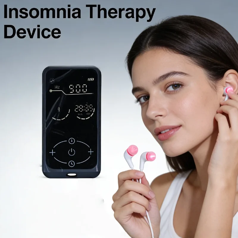 

2026 New CES Therapy Device, Brain Electronic Stimulation Ear Clip Electrodes for Chronic Insomnia Anxiety PTSD Relaxation