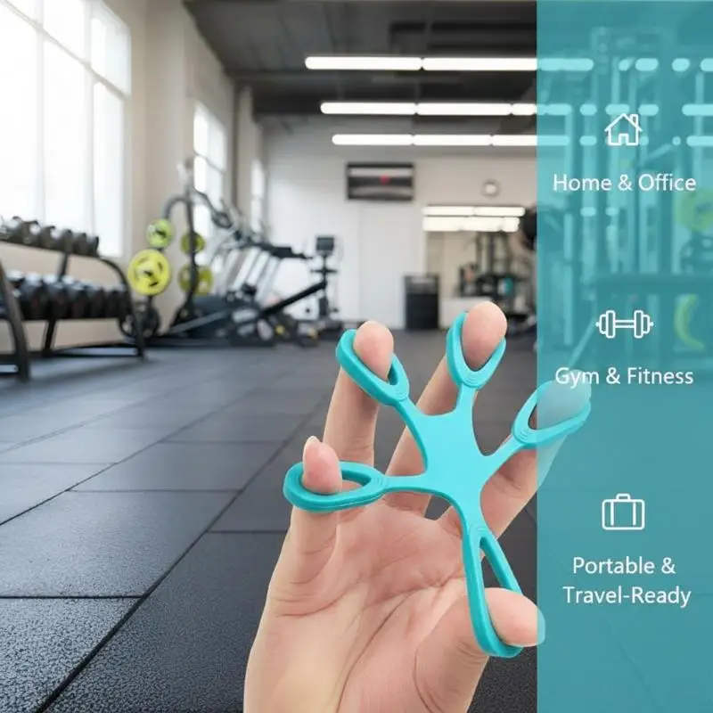 Silikon-Fingergriff-Ring-Trainingsgerät mit 3 Widerstandsstufen, Handstrecker, Stressabbau-Sensorik-Spielzeug