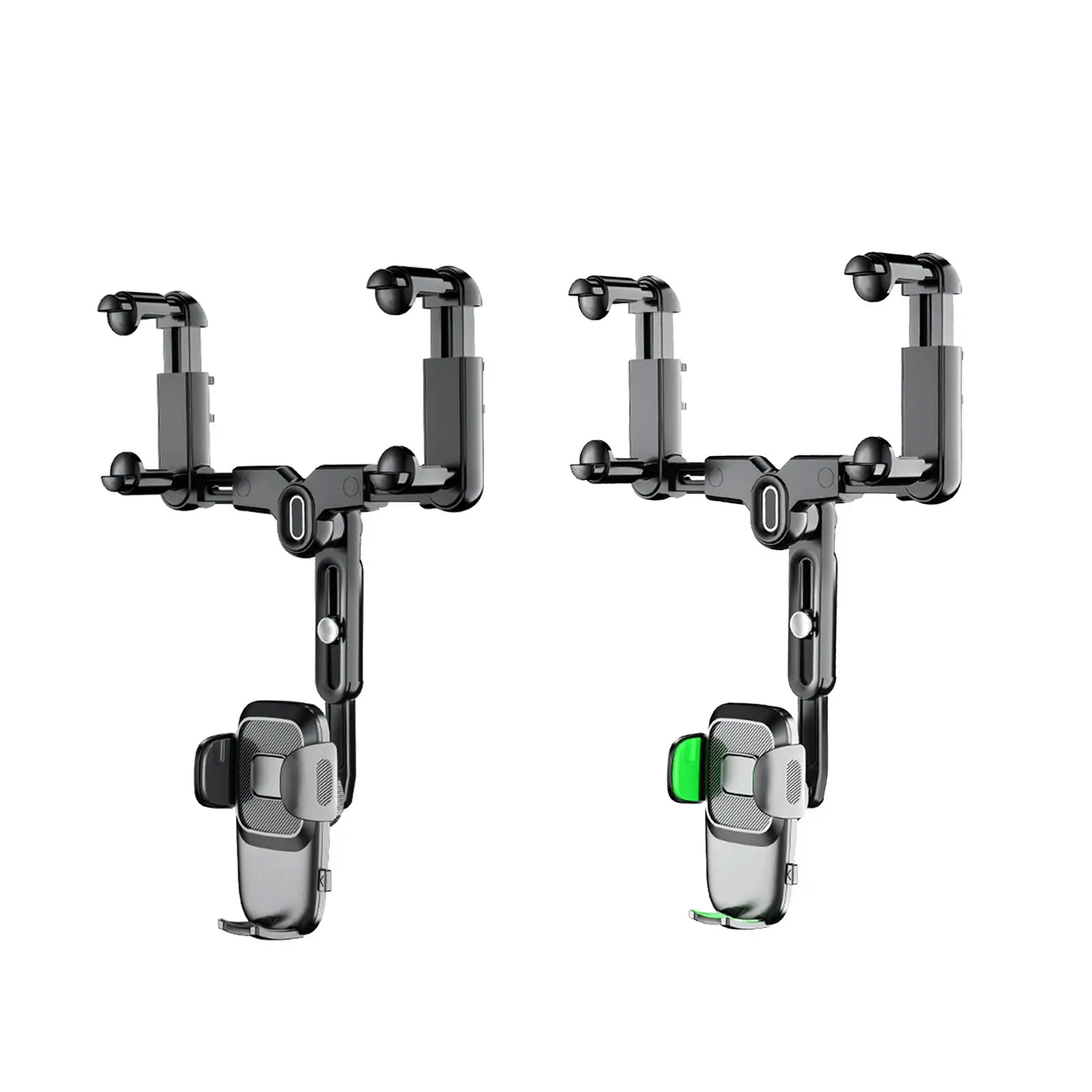 

Car Rearview Mirror Phone Holder Easy to Use Navigation Multifunctional