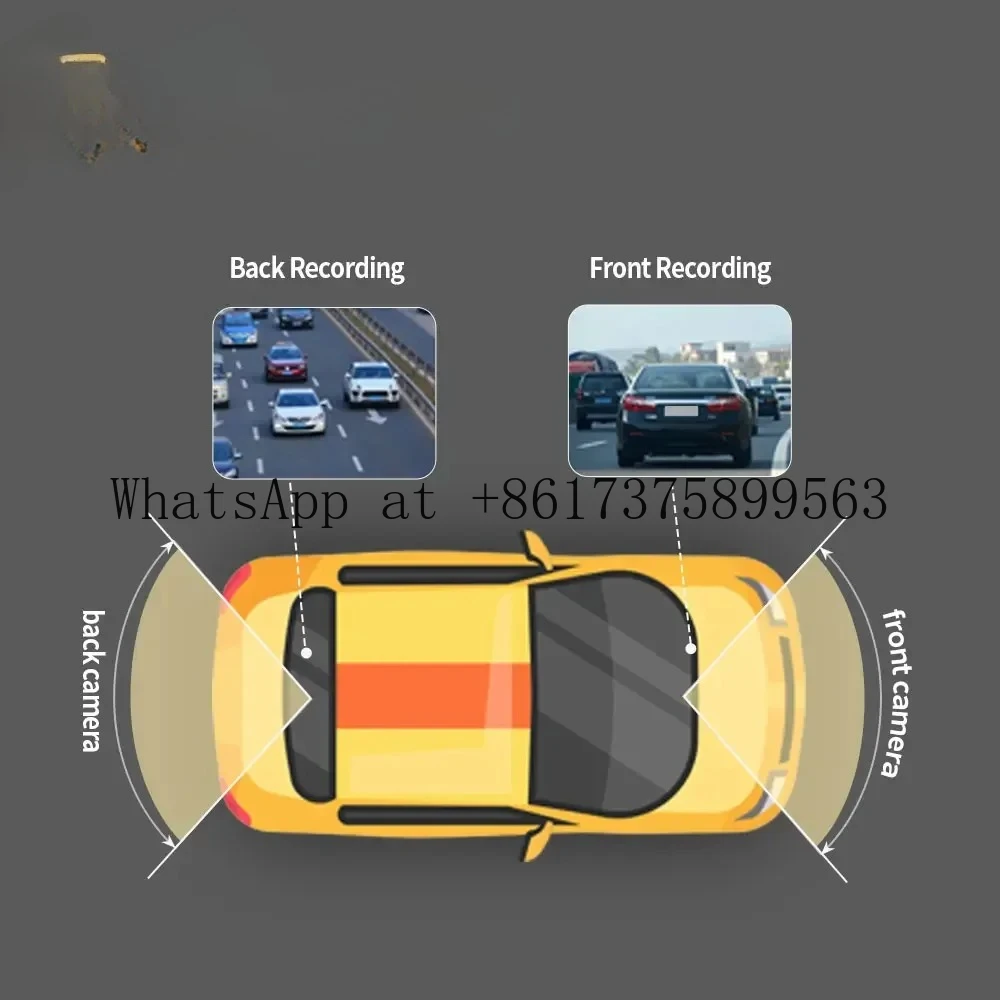 8.88 Inch HD Touch Screen ADAS E Mirror 2 In 1 Dash with BSD Reverse Assist for Vehicle Safety