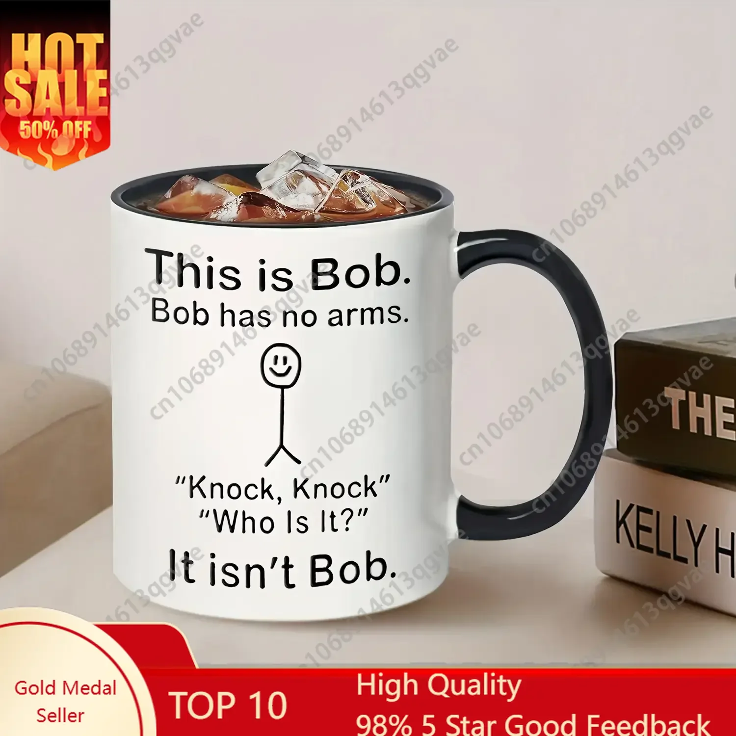 

This Is Bob Funny Coffee Mug Ceramic Coffee Cups Birthday Gifts Tumbler Drinkware Stylish Washable