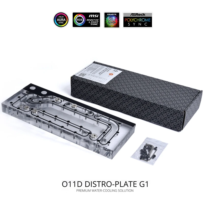 LianLI O11D Distro Plate G1, EK- DP side PC-O11D G1 D-RGB, contains DDC 3.1 PWM pump, suitable for Lianli O11/O11XL/O11EV