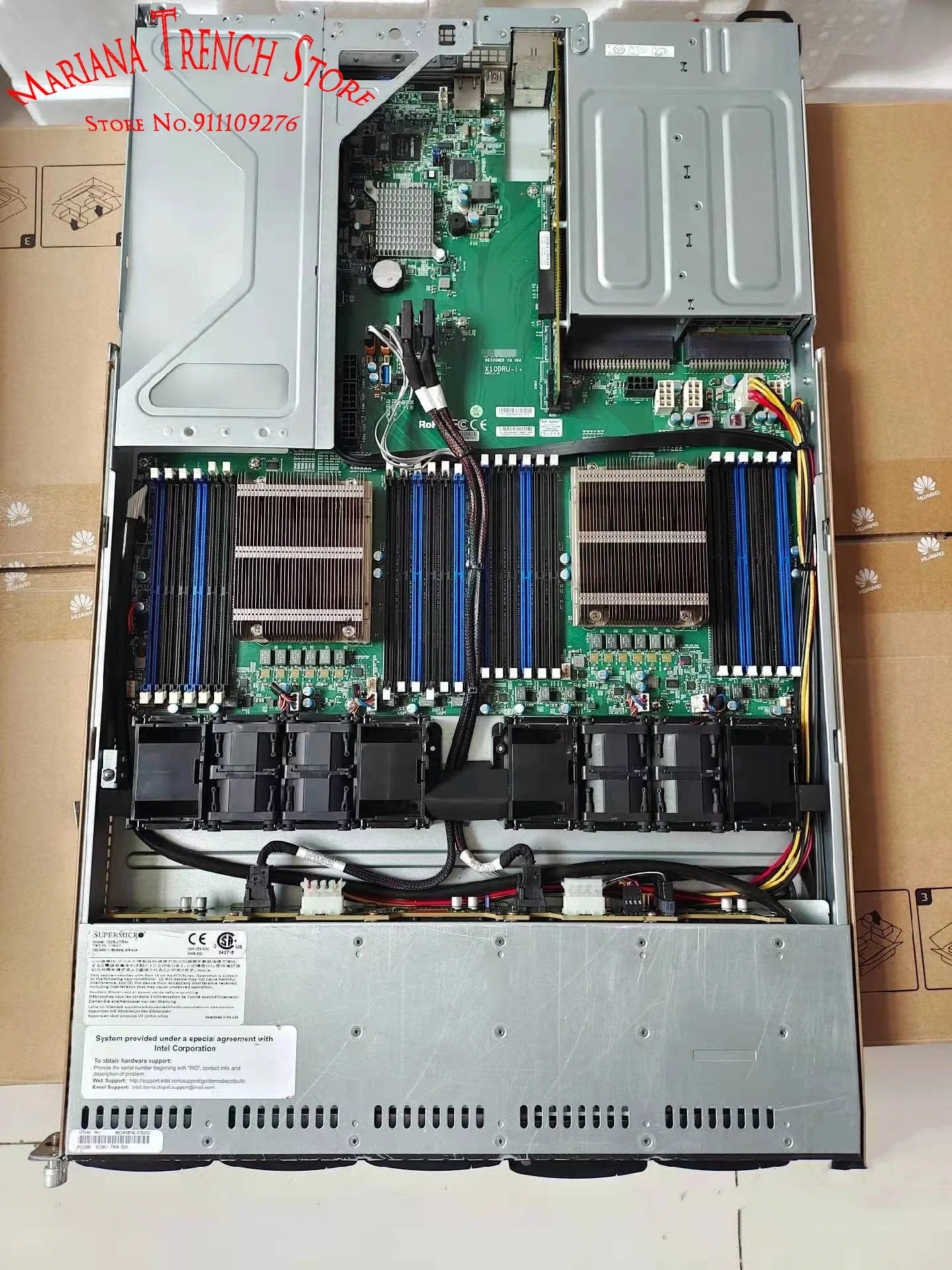 X10DRU-i + สำหรับ Supermicro ประสิทธิภาพสูงเมนบอร์ด LGA2011 E5-2600 V4/V3ครอบครัว DDR4