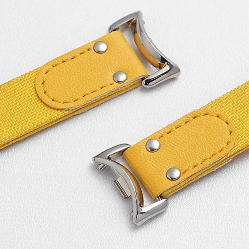 Cinturino originale 1:1 per Xiaomi mi band 10 9 8 NFC miband 10 orologio cinturino di ricambio Bracciale in nylon + polso in pelle Correa Mi Band 10