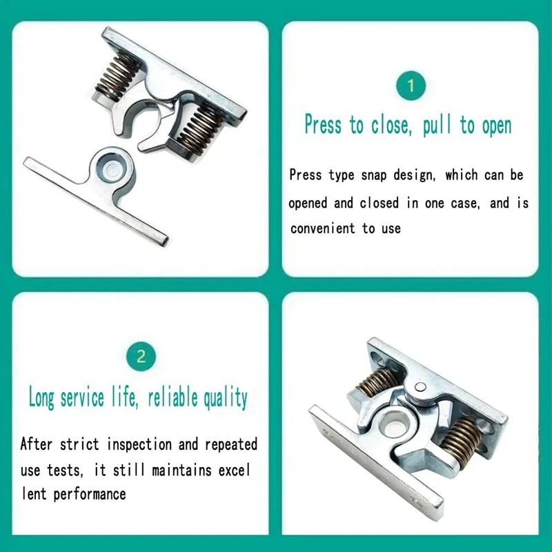 1 pz porta caricata a molla Easy Lock Stop Catch Release Clamp Double Roller Catch (Mp-4)