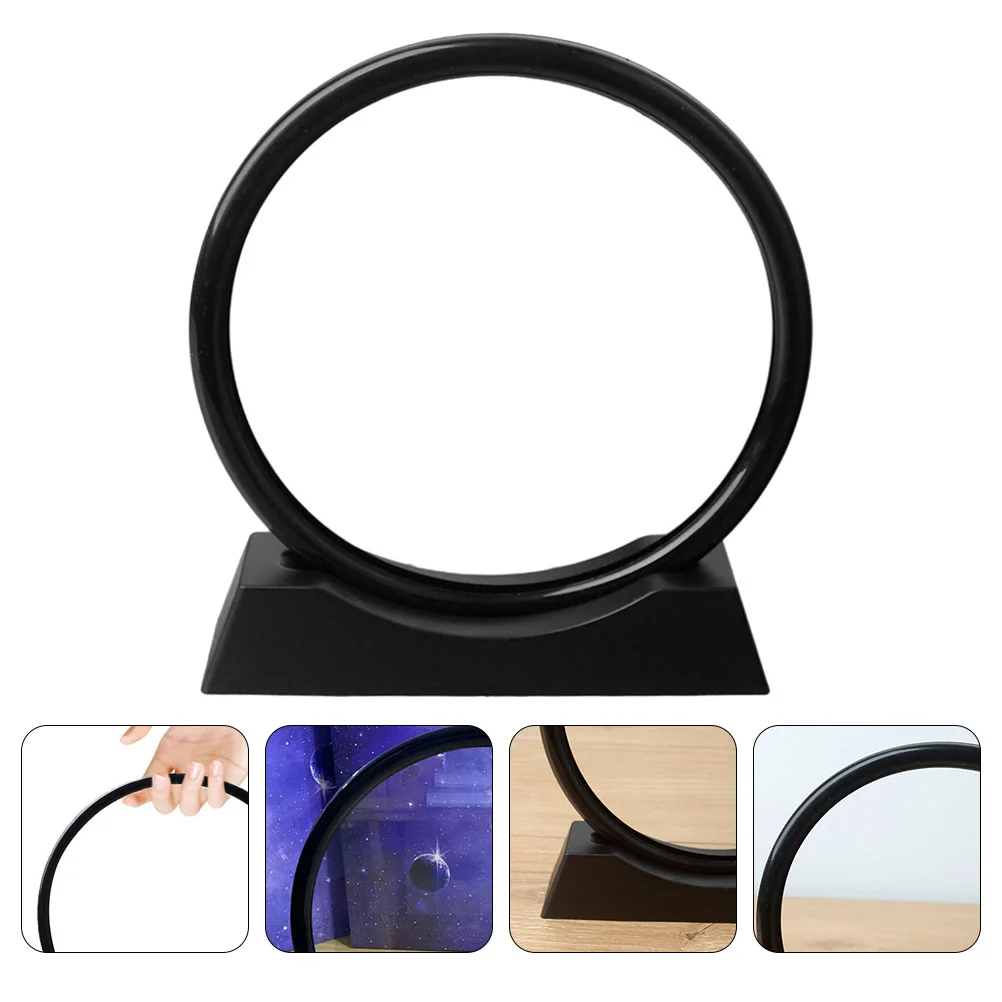 Quicksand Painting Base Frame DIY Landscape Moving 3D Picture Round Plastic Frames Office Child