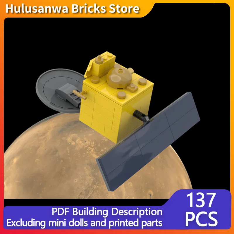 

Mangalyaan Spacecraft Model MOC Building Bricks War Equipment Modular Technology Gifts Holiday Assemble Children Toys Suit