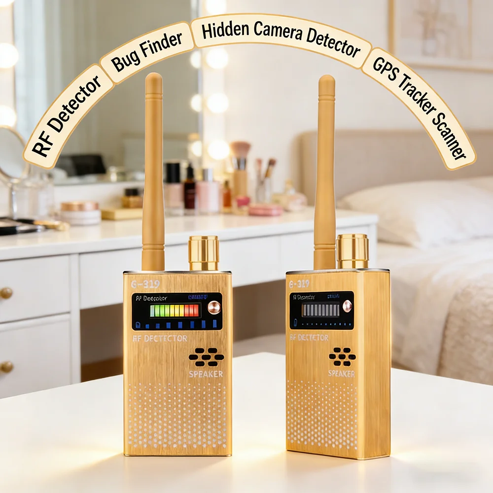 Anti Wiretapping Device Finder Bug Radio Frequency Detection WiFi Hidden Camera GPS Tracker 4G Wireless RF Signal Detector Alarm
