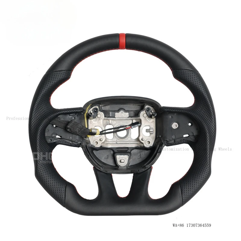 for Dodge Challenger SRT full-leather flat-bottom sports steering wheel upgrade