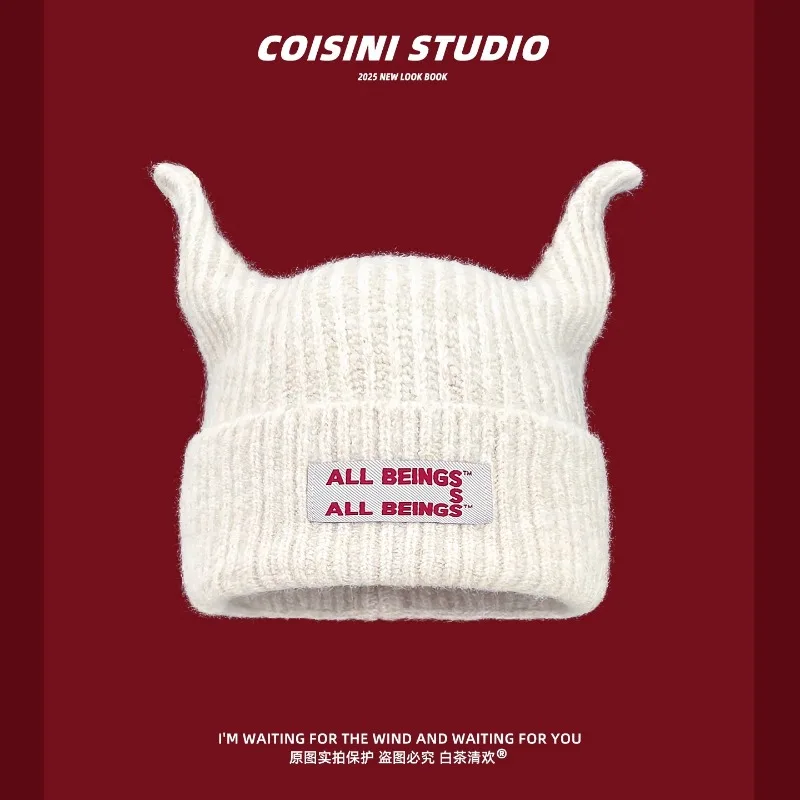 

New Cute Funny Tentacles Knitted Beanies for Women Autumn and Winter Street Trend Versatile Warm Personality Y2K Men's Hats