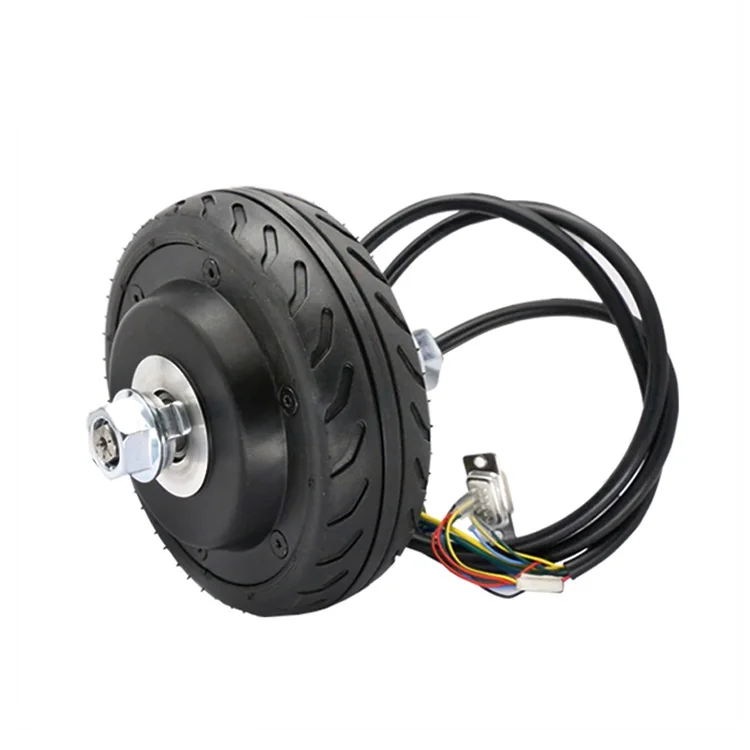 ZLTECH 5inch 24v 400RPM 150W 60kg AGV brushless electric Hub Motor Wheel with 4096-wire magnetic encoder for service robot