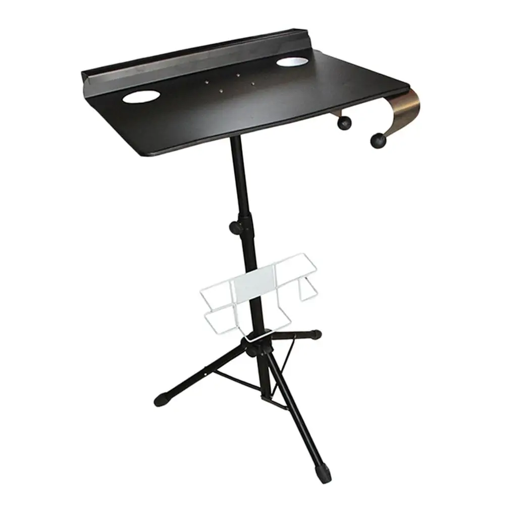 Durable Work Station Compact Stand Adjustable Desk black 33x47cm