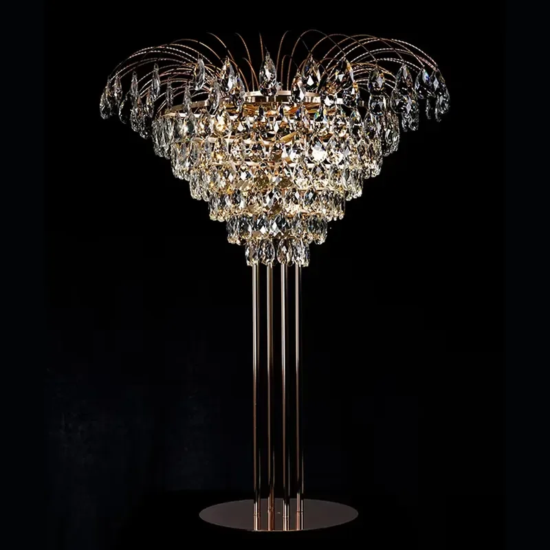 High-End Wedding Scene Ornaments Factory Direct Supply Wedding Decoration Crystal Table Centerpieces Ornaments